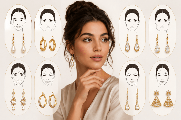چه گوشواره‌ای به صورت من می‌آید؟ راهنمای انتخاب بر اساس فرم صورت